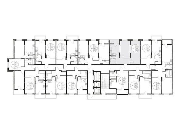 
  Продается 2-комн. квартира, 55 м², ЖК Панорама на Театральном, литера 1
. Фото 3.