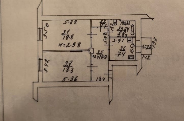 
   Продам 2-комнатную, 62 м², Красноармейская ул, 144

. Фото 15.