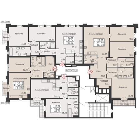 
   Продам 2-комнатную, 93.53 м², Дом-резиденция Собрание

. Фото 1.