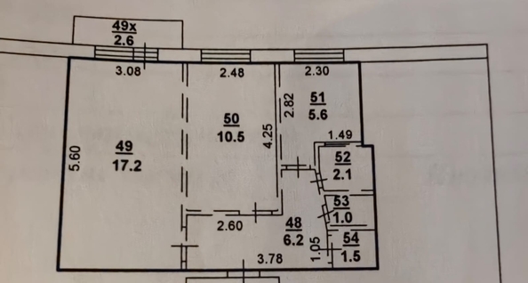 
  Продается 2-комн. квартира, 42 м², Коммунистический пр-кт, д. 40
. Фото 9.