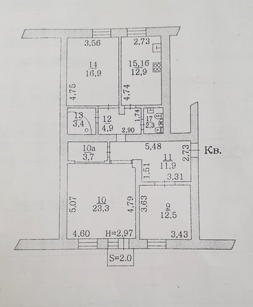 
  Продается 3-комн. квартира, 92 м², Серафимовича ул, д. 39
. Фото 23.
