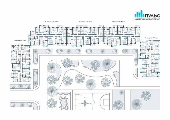 
  Продается 1-комн. квартира, 37.72 м², ЖК Пульс, секция 15-19
. Фото 15.