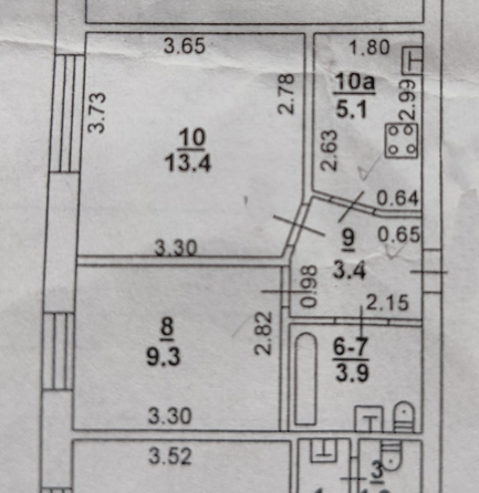 
  Продается 2-комн. квартира, 35.1 м², Содружества ул, д. 82
. Фото 13.