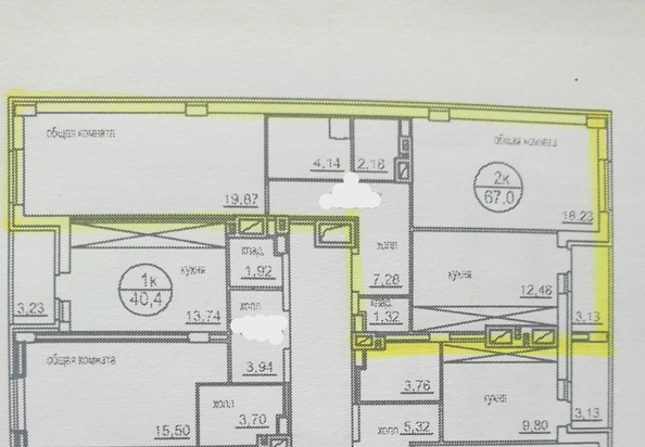 
  Продается 2-комн. квартира, 67 м², Матросова ул, д. 35
. Фото 10.