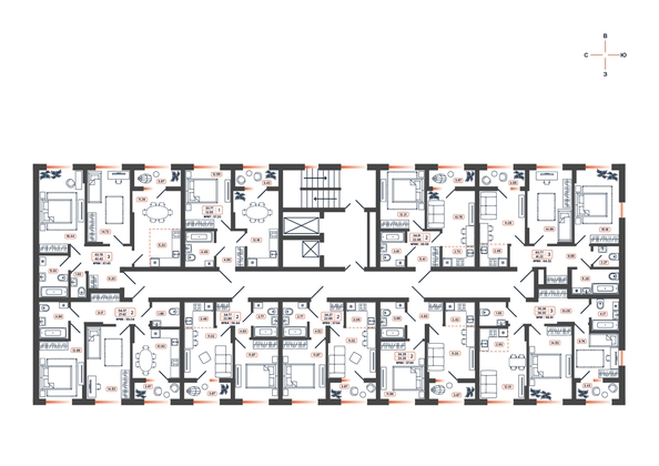 
  Продается 3-комн. квартира, 58.81 м², ЖК Темп, дом 1
. Фото 16.