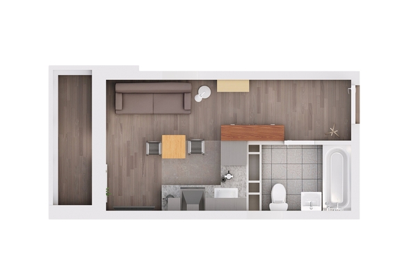 
  Продается студия, 32.4 м², ЖК Gray (Грэй), кв-л 11-2
. Фото 2.
