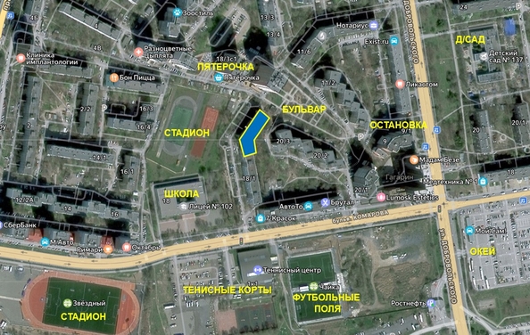 
  Продается 3-комн. квартира, 64.9 м², Комарова б-р, д. 18/2
. Фото 14.