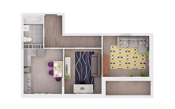 
  Продается 2-комн. квартира 53 м², в ЖК Грей, кв-л 11-2. Фото 2.