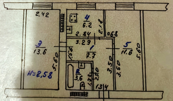 
  Продается 2-комн. квартира, 43 м², 40-летия Победы пр-кт, д. 63
. Фото 10.
