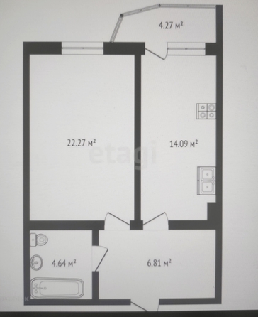 
  Продается 1-комн. квартира, 47.4 м², 339-й Стрелковой Дивизии ул, д. 21/1
. Фото 24.