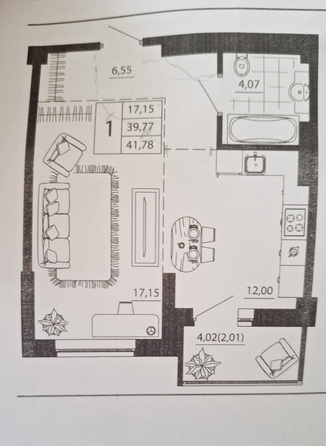 
  Продается 1-комн. квартира, 41 м², 26-го Июня ул, д. 35/2
. Фото 10.