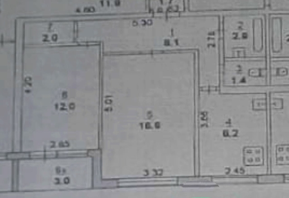 
  Продается 2-комн. квартира, 54 м², Михаила Нагибина пр-кт, д. 37
. Фото 21.