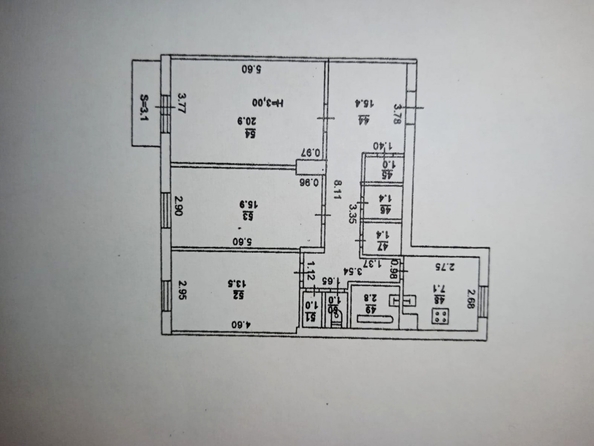 
  Продается 3-комн. квартира, 81.4 м², Островского пер, д. 97
. Фото 13.