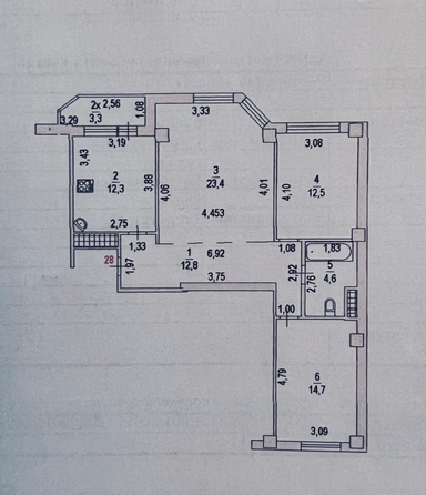
  Продается 3-комн. квартира, 83.6 м², Закруткина ул
. Фото 29.