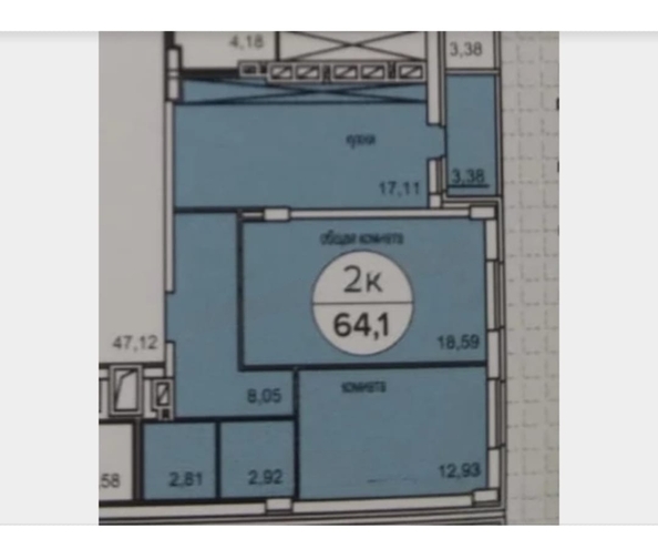 
  Продается 2-комн. квартира, 64 м², Матросова ул, д. 35
. Фото 27.