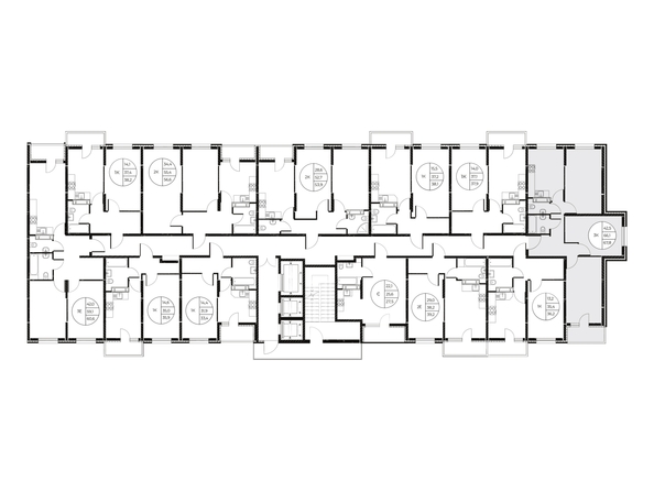 
  Продается 3-комн. квартира, 67.8 м², ЖК Панорама на Театральном, литера 1
. Фото 2.