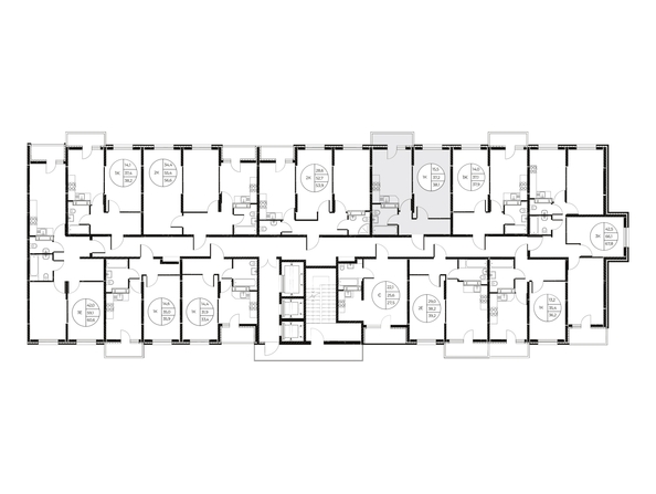 
  Продается 1-комн. квартира, 38.1 м², ЖК Панорама на Театральном, литера 1
. Фото 2.