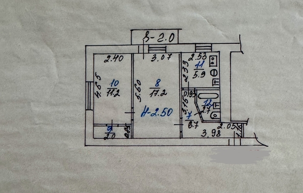
  Продается 2-комн. квартира, 46 м², Киргизская ул, д. 43/26
. Фото 17.