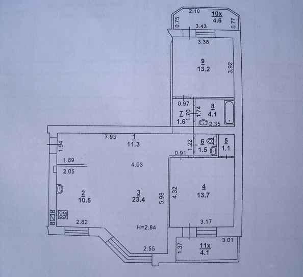
  Продается 3-комн. квартира, 90 м², Максима Горького ул, д. 140
. Фото 12.