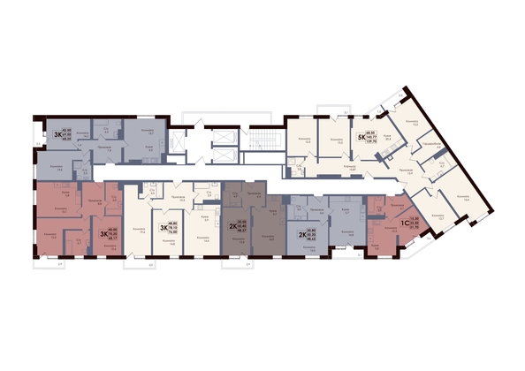 
  Продается 3-комн. квартира 76 м², в ЖК Академия, 1 этап. Фото 2.
