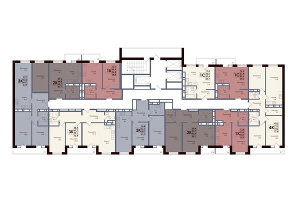 
  Продается 1-комн. квартира 36.8 м², в ЖК Академия, 3 этап. Фото 2.