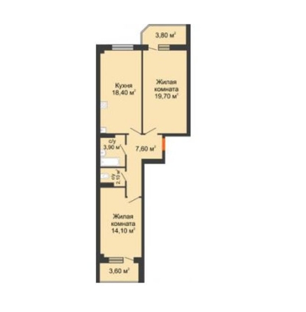 
  Продается 2-комн. квартира 65 м². Фото 2.