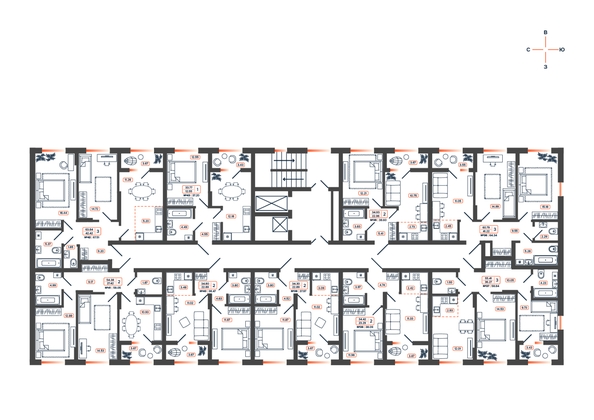 
  Продается 3-комн. квартира 58.84 м², в ЖК Темп, дом 1. Фото 21.