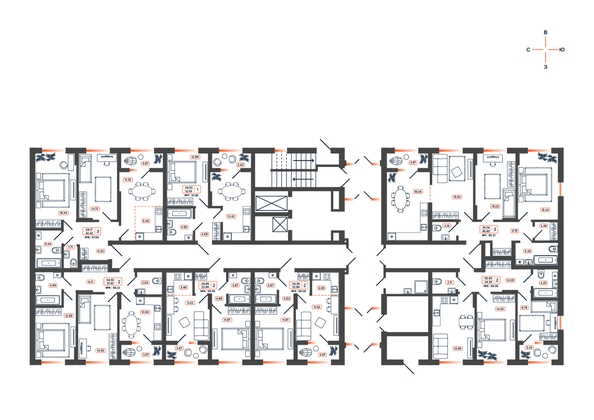 
  Продается 2-комн. квартира 58.22 м², в ЖК Темп, дом 1. Фото 21.