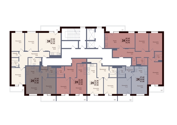 
  Продается 3-комн. квартира 87.2 м², в ЖК Академия, 1 этап. Фото 2.