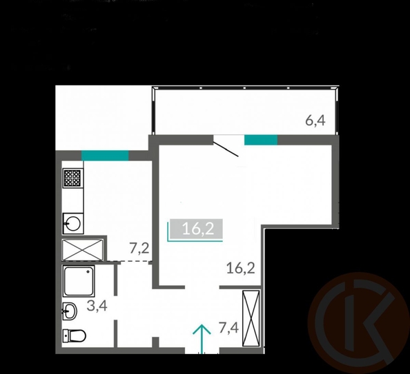 
  Продается апартамент 40.5 м². Фото 15.