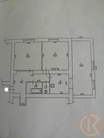 
  Продается 3-комн. квартира 68.7 м². Фото 31.
