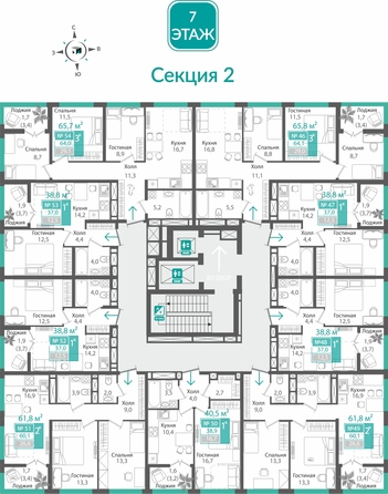 
  Продается 3-комн. квартира 64 м², в ЖК Орион. Фото 1.