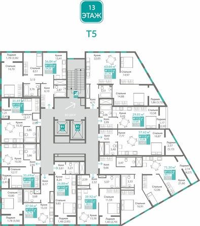 
  Продается 1-комн. квартира 38.53 м², в ЖК Благо. Фото 1.