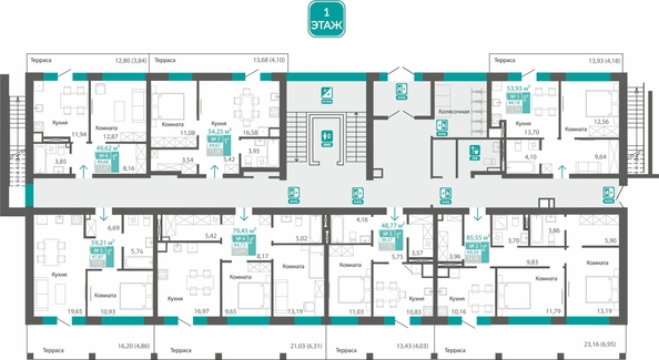 
  Продается 2-комн. квартира 64.73 м², в  Клубный дом Маяковский. Фото 1.