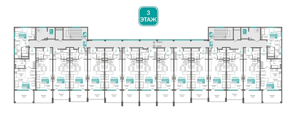 
  Продается номер в отеле 52.53 м², в ГК Золотые пески. Фото 1.