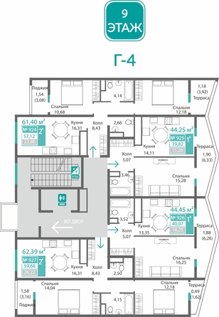 
  Продается 2-комн. квартира 57.12 м², в ЖК Подсолнух. Фото 1.