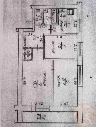 
  Продается 3-комн. квартира 50 м². Фото 11.