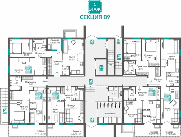 
  Продается 2-комн. квартира 67.11 м², в ЖК Горизонты 3. Фото 1.