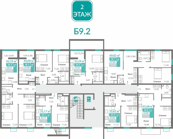 
  Продается 1-комн. квартира 33.17 м², в ЖК Горизонты 2 . Фото 1.