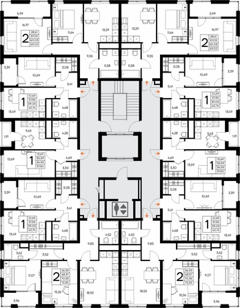 
  Продается 2-комн. квартира 72.33 м², в ЖК Листория, этап 3. Фото 1.