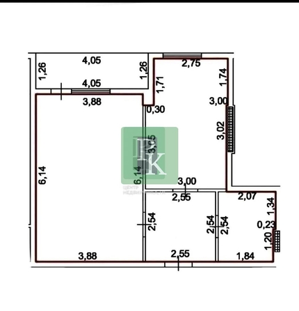 
  Продается 1-комн. квартира 44 м². Фото 31.