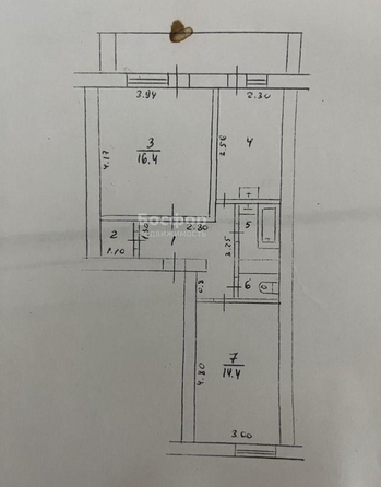 
  Продается 2-комн. квартира 53.6 м². Фото 5.