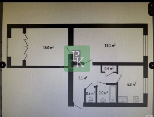 
  Продается 2-комн. квартира 55.1 м². Фото 16.