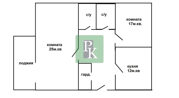 
  Продается 2-комн. квартира 70 м². Фото 48.