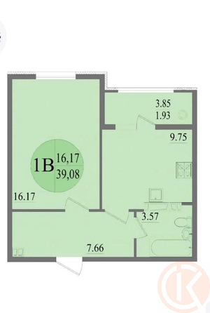 
  Продается 1-комн. квартира 40 м². Фото 1.