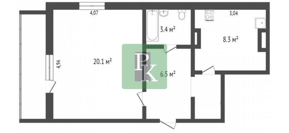 
  Продается 1-комн. квартира 43.4 м². Фото 18.
