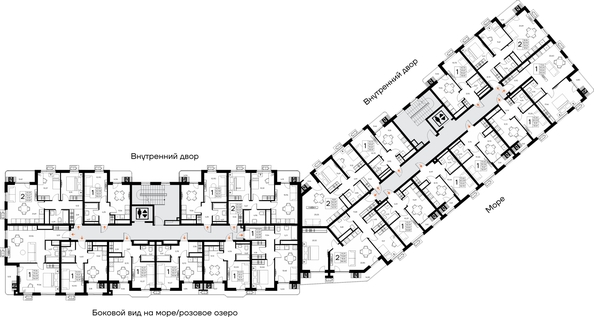 
  Продается 2-комн. квартира 57.73 м², в ЖК Прибрежный дом. Фото 1.