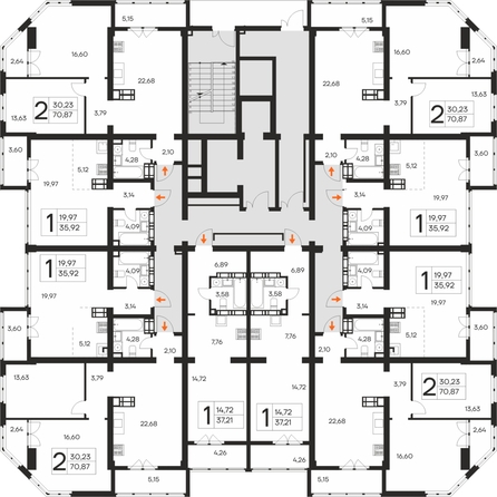 
  Продается 1-комн. квартира 37.21 м², в ЖК Ай-Петри. Фото 1.