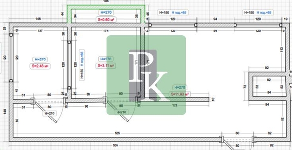 
  Продается 2-комн. квартира 54 м². Фото 12.