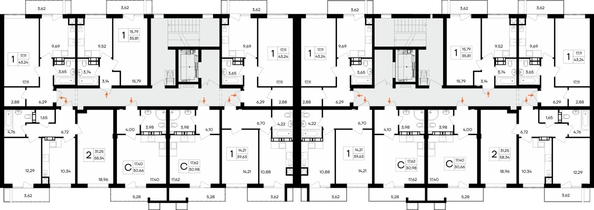 
  Продается 2-комн. квартира 58.34 м², в ЖК Республика. Фото 1.